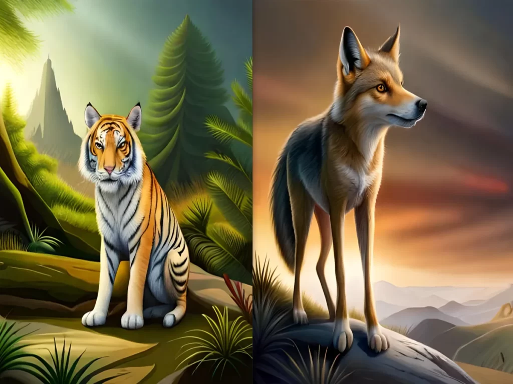 Hindi Story for kids Dear and Tiger, Tiger and Jackal